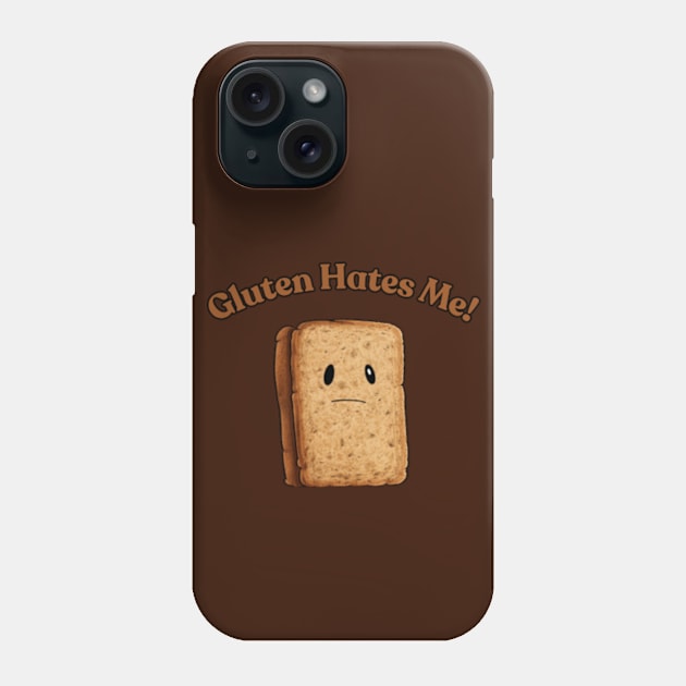 Gluten Hates Me! Gluten free Phone Case by Pattyld