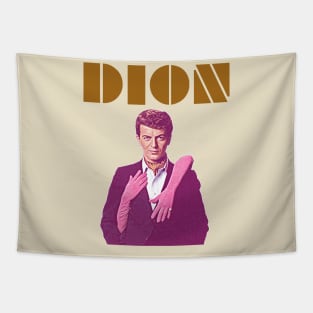 Dion // Alone With A Music Icon 60s FanArt Tapestry