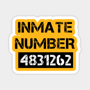 Prison Inmate Halloween Costume Magnet