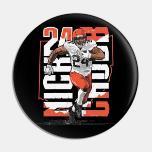 Nick Chubb Cleveland Vertical Name Pin