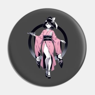 Kimono Girl Pin