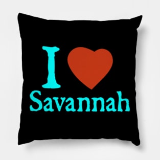 I Love Savannah Pillow