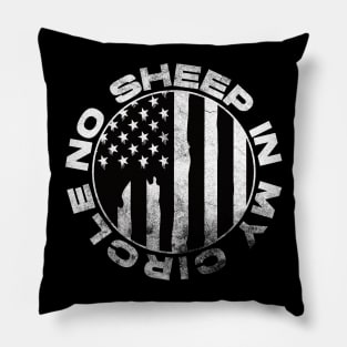 No Sheep In My Circle Pillow