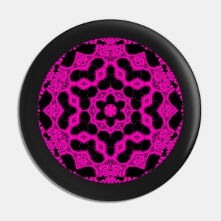 Pink Kaleidoscopic Abstract Pin