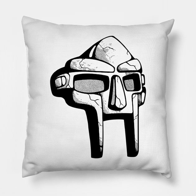 MF DOOM STATUE Pillow by Ironink