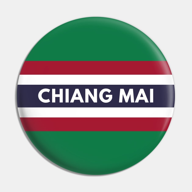 Chiang Mai in Thailand Flag Pin by aybe7elf