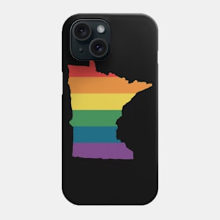 Minnesota State Rainbow Phone Case