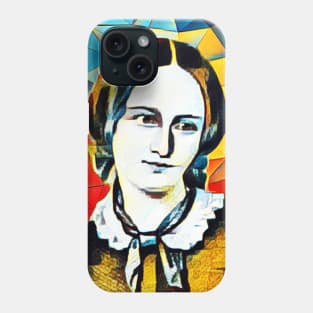 Emily Bronte Abstract Portrait | Emily Bronte Abstract Artwork 15 Phone Case