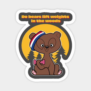 Bear Gym Magnet