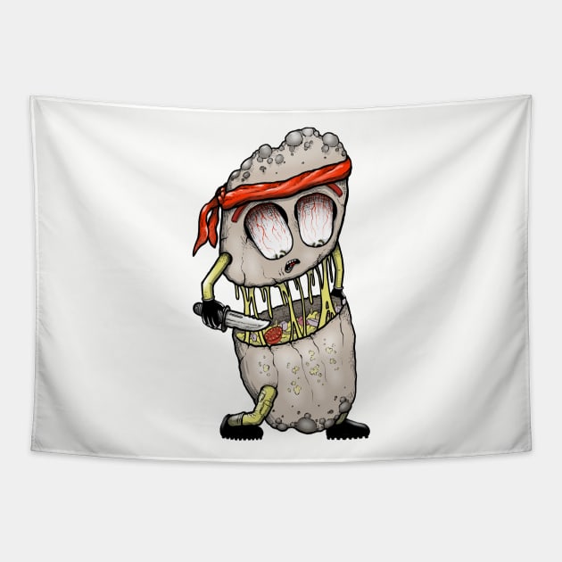 Calzone Killer Tapestry by Mister Cacho