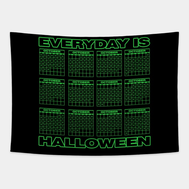 EVERYDAY IS HALLOWEEN (CHART FRONT ONLY) Tapestry by joeyjamesartworx