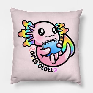 Arts O’Lotl | Axolotl Pun Pillow