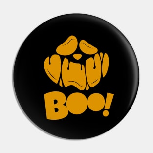 Groovy Ghost Spooky Season | Boo Horror Face Happy Halloween Pin