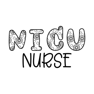 Womens Groovy Nicu Nurse Neonatal Intensive Care Unit Appreciation T-Shirt