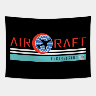 aircraft engineering, aerospace engineer logo Tapestry