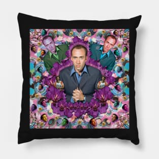 the mirror of my soul is mr. cage Pillow