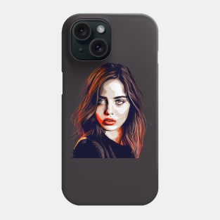 Ana de Armas Pop Art Modern Horror Vibes Red Accent Phone Case