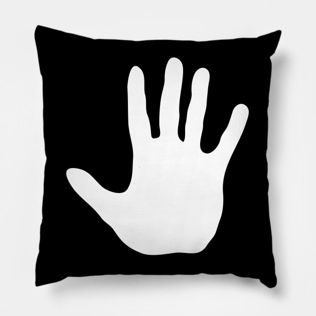 Stop hand Pillow by schlag.art