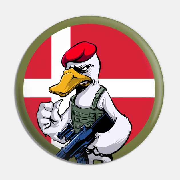 Denmark Swan Trooper Pin by Black Tee Inc