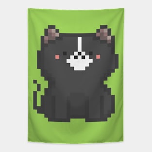 Pixel Quiet Cat 4 Tapestry