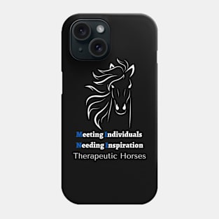 MINI Therapeutic Horses (white) Phone Case