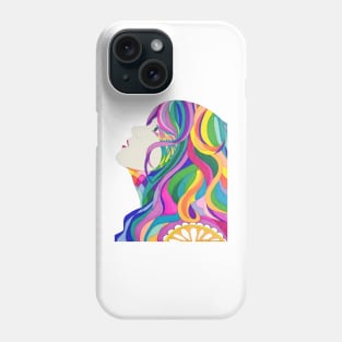 Rainbow Hair Phone Case