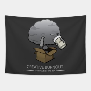 Creative Burnout - Think Outside the Box Tapestry