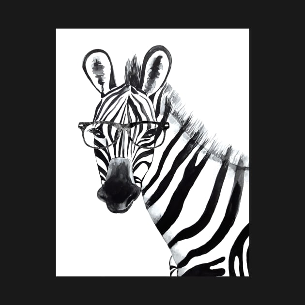 Zebra with Glasses by Luba_Ost