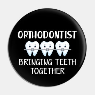 Orthodontist bringing teeth together Pin