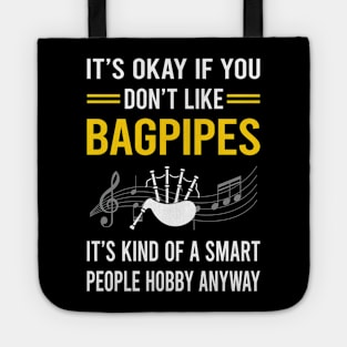 Smart People Hobby Bagpipe Bagpipes Bagpiper Tote