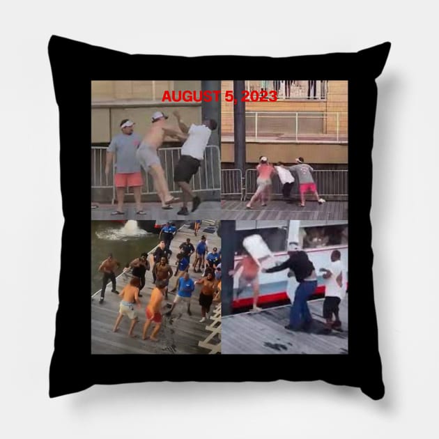 Montgomery riverfront brawl Pillow by ermtahiyao	