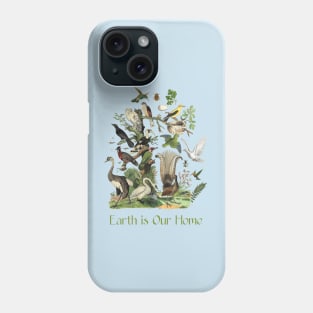 Wildlife Bird Illustration & Nature Conservation Tekst Phone Case