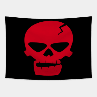 Skull man red ver. Tapestry