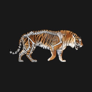 Sumatran Tiger Skeleton Anatomy T-Shirt