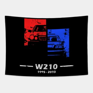 W210 classic limousine colorful retro Tapestry