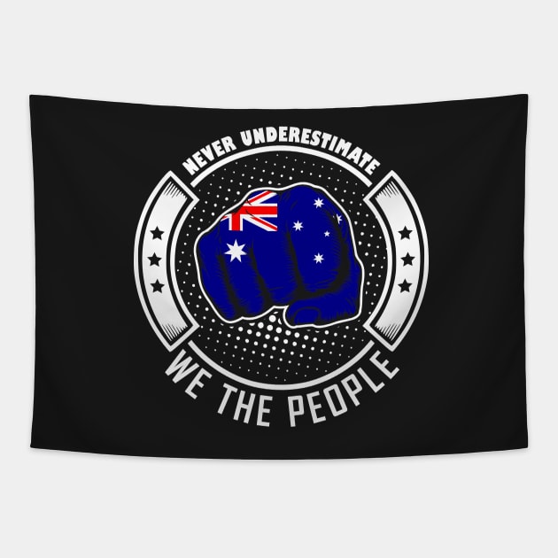 Never underestimate australian we the people! Tapestry by simbamerch