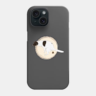 Artwork of an English Pointer Dog squatting III Phone Case