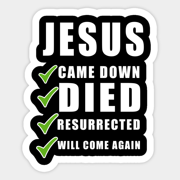 Jesus Christ Christian Christmas Gift - Jesus Christ - Sticker