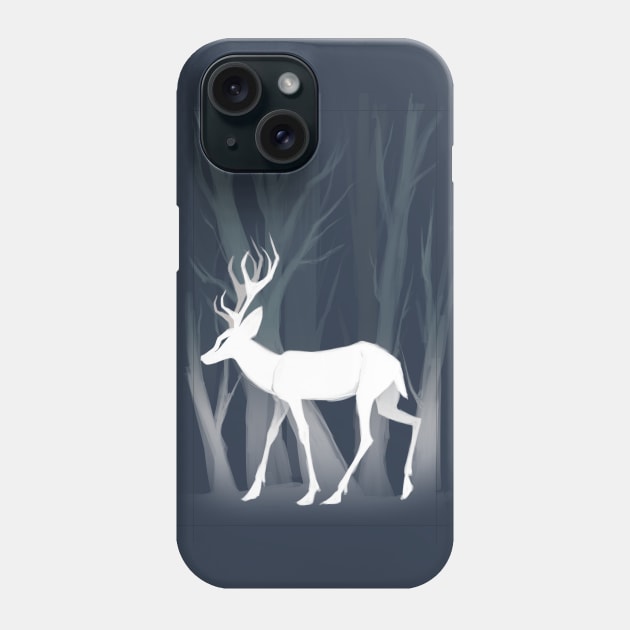 Snow Deer Phone Case by tattts