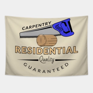 Woodwork carpentry vector design Tapestry