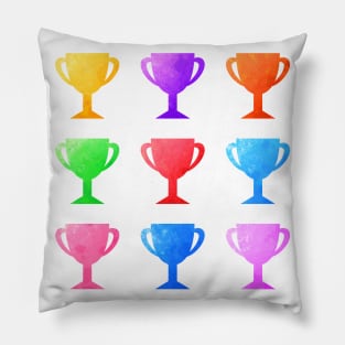 Colorful Watercolor Cups Pack Pillow