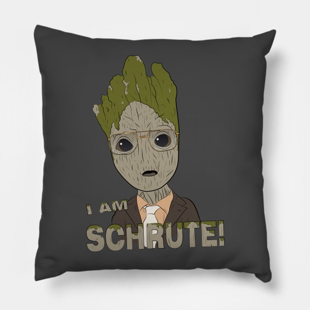 Dwight Groot Pillow by N3rdDesignStudios