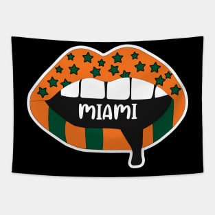 Miami Lips Tapestry