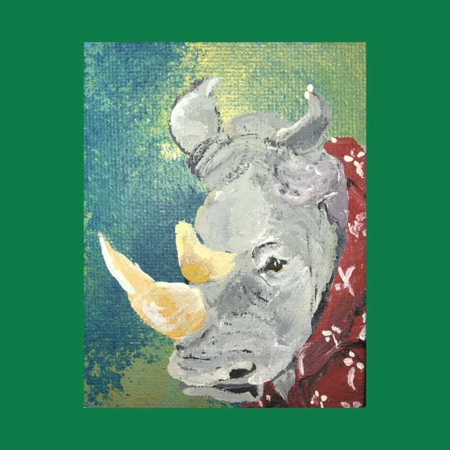 Grumpy Rhino by jpat6000
