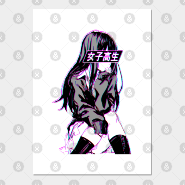 SCHOOL GIRL - SAD JAPANESE ANIME AESTHETIC - Aesthetic - Posters and Art Prints | TeePublic SCHOOL GIRL - SAD JAPANESE ANIME AESTHETIC - Aesthetic - Posters and Art Prints | TeePublic