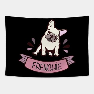 french bulldog for frenchie lover french bulldog white color Tapestry