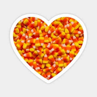 Candy Corn Heart Magnet