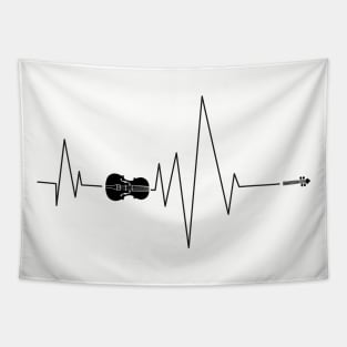 Violinist heart Tapestry