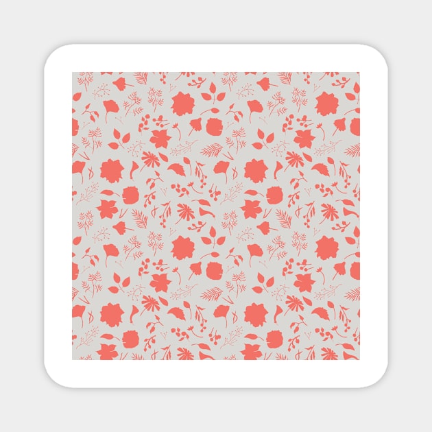 Coral Blooms Floral Magnet by Farissa