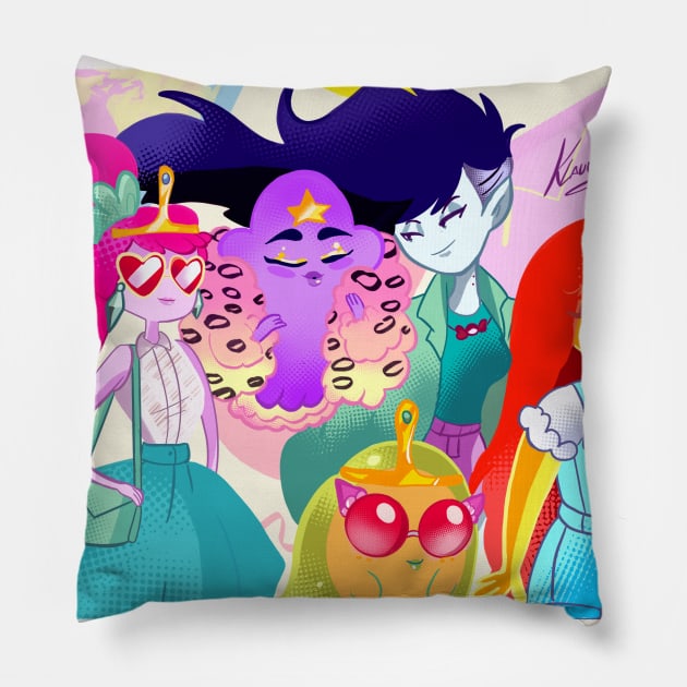 Adventure girls Pillow by Klaudiapasqui 96